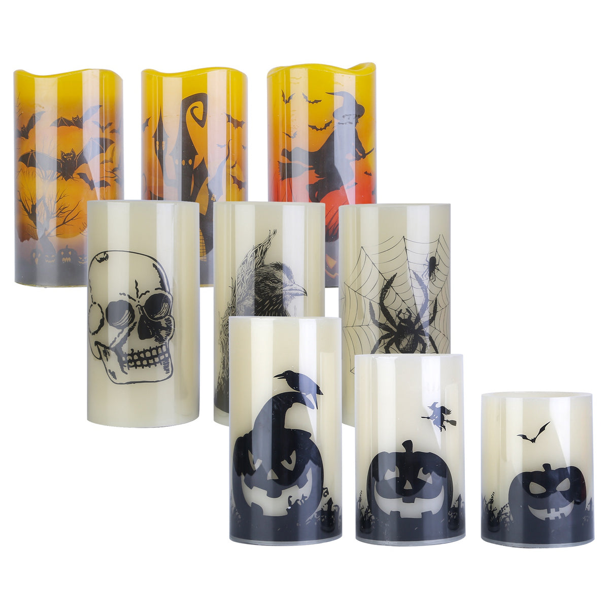 Halloween Flameless Candle Lamps 3-Pack – photo 2