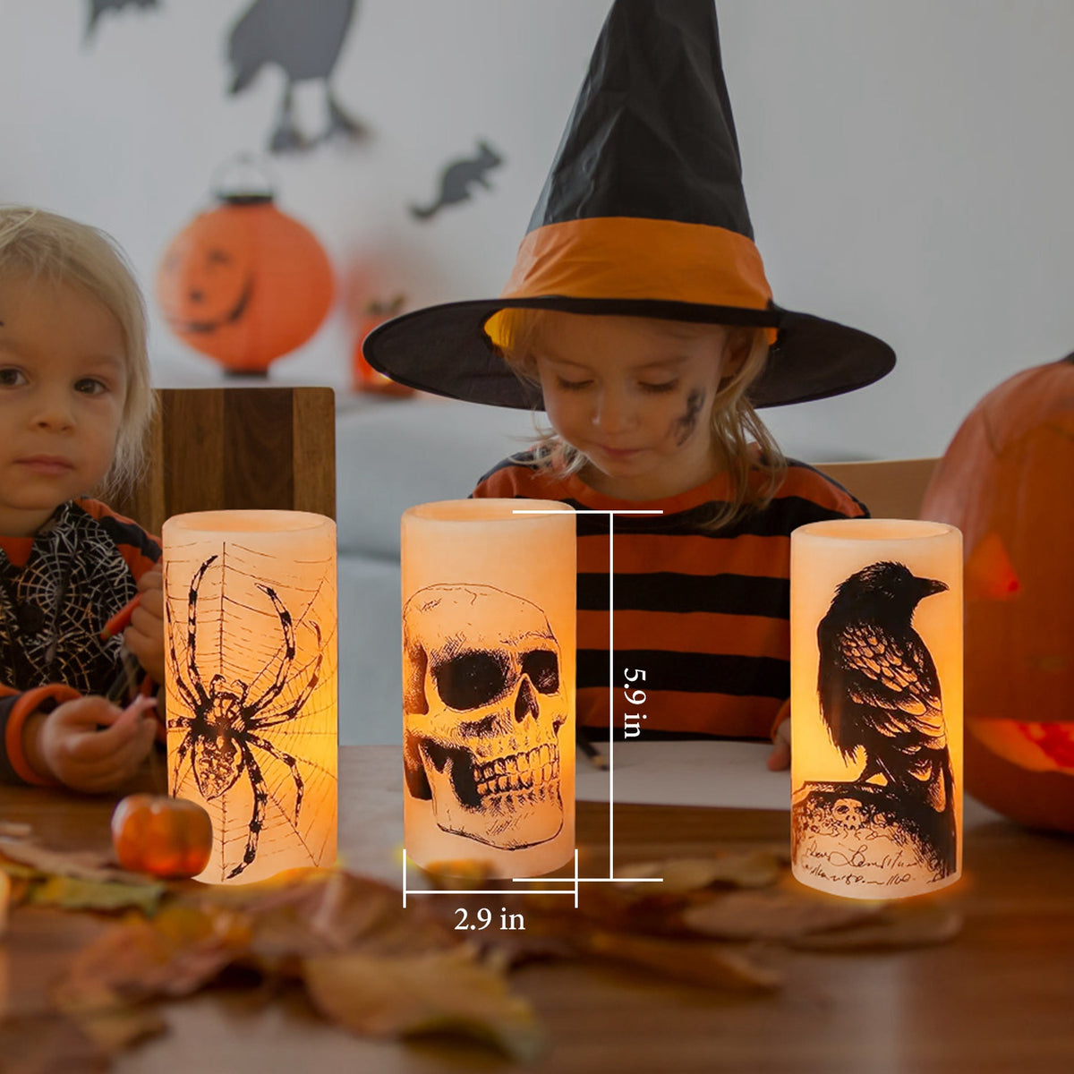 Halloween Flameless Candle Lamps 3-Pack – photo 5