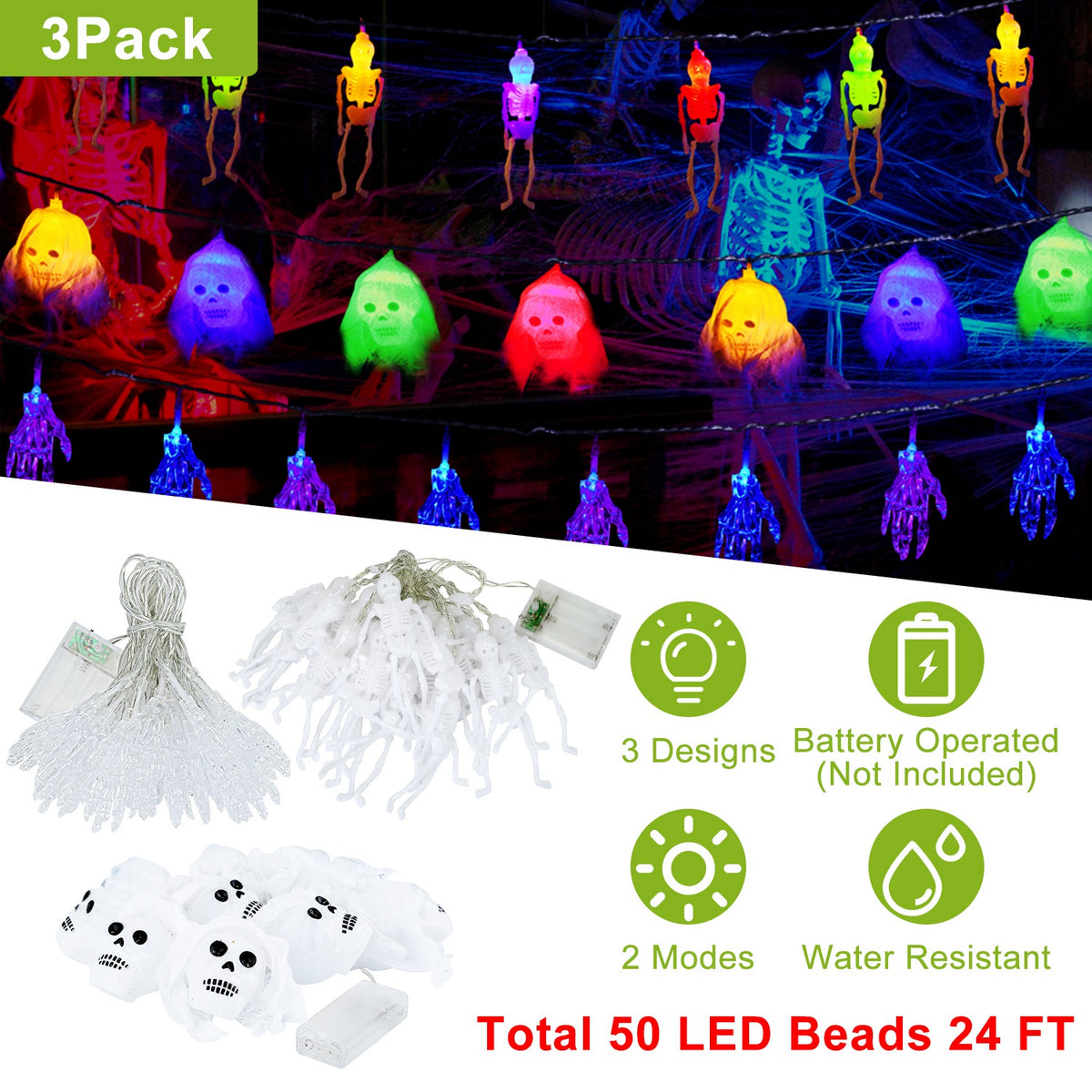Halloween LED String Lights 3-Pack – photo 1