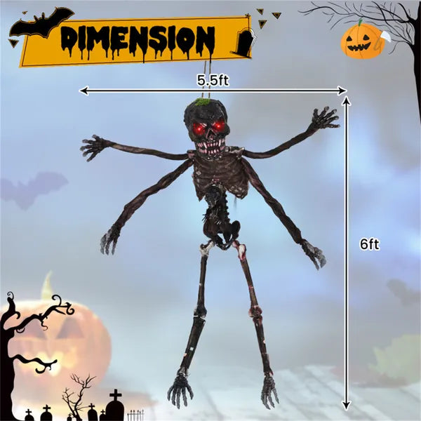 6 ft Animated Hanging Skeleton – photo 3