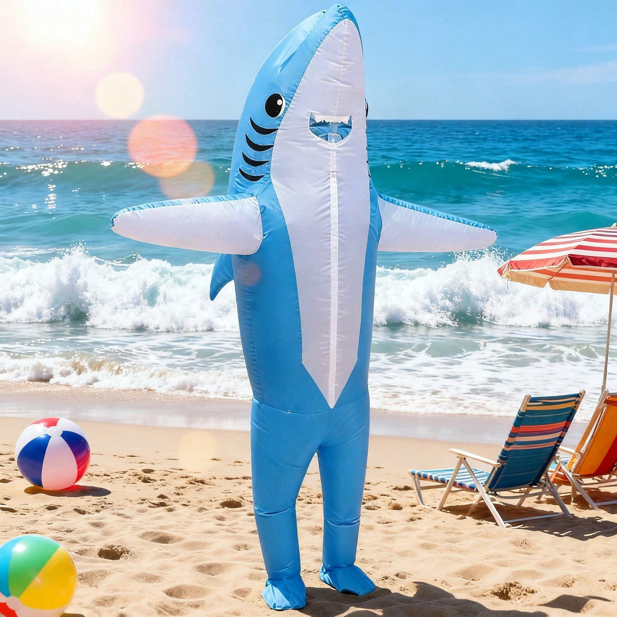 Inflatable Shark Costume for Adults – photo 1
