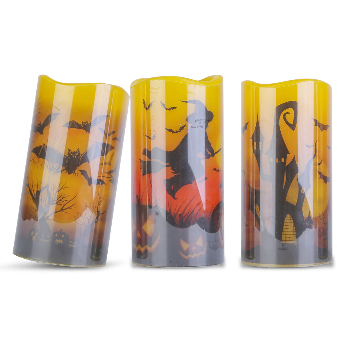 Halloween Flameless Candle Lamps 3-Pack – photo 12