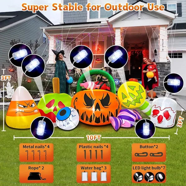 10 ft Inflatable Halloween Candy Set – photo 4