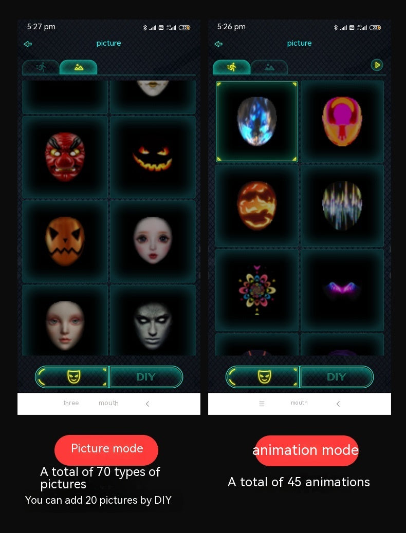 Face-Changing LED Mask – photo 4