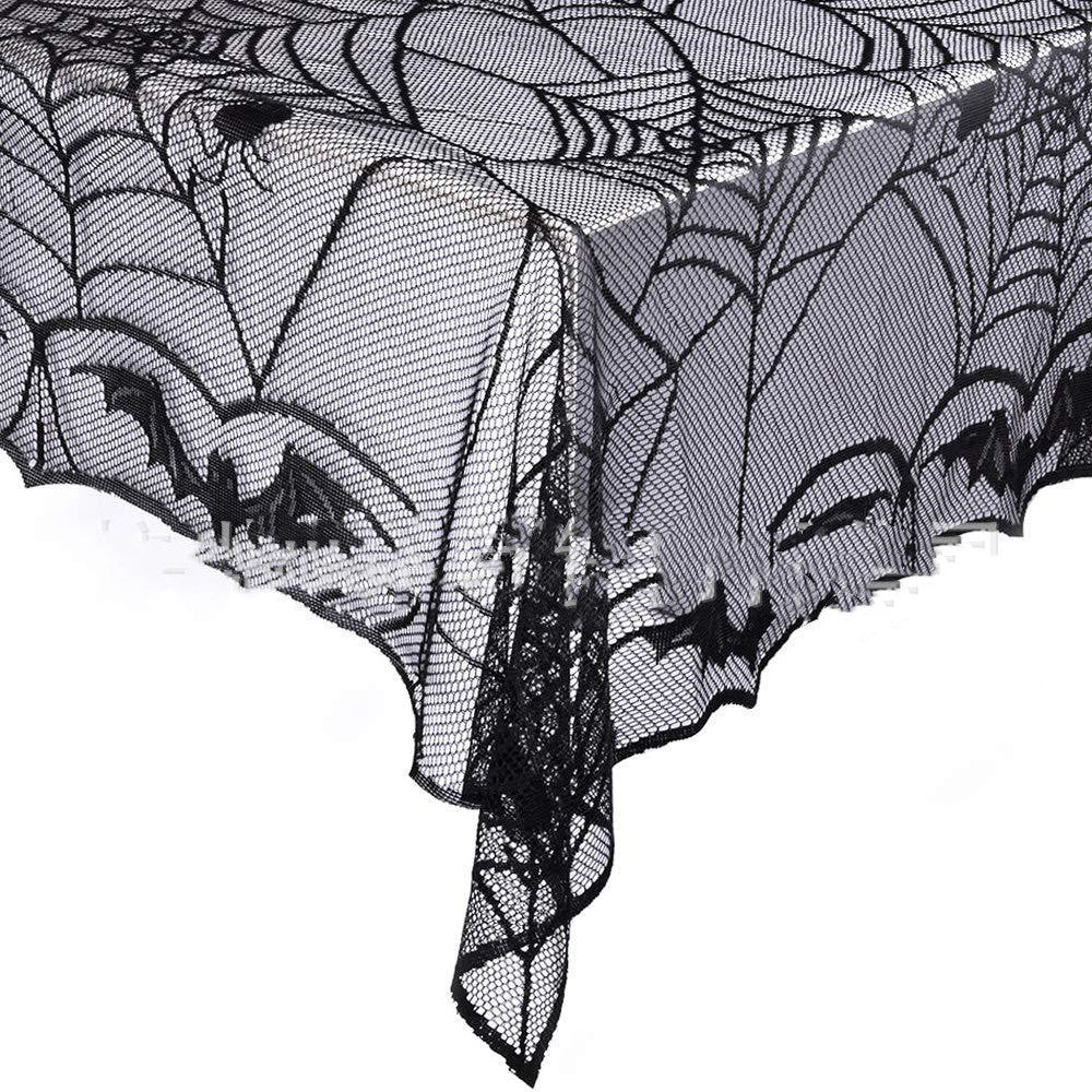 Spider Web Lace Halloween Tablecloth – photo 3