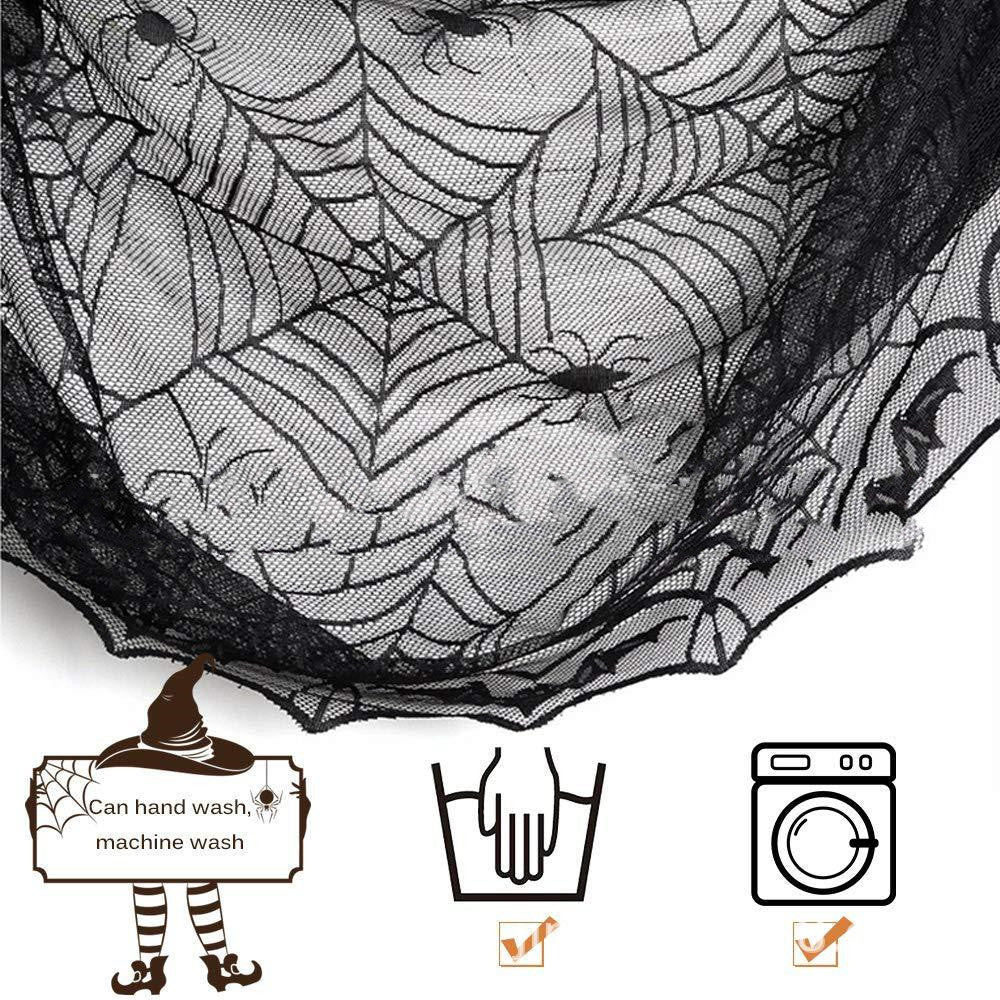 Spider Web Lace Halloween Tablecloth – photo 2